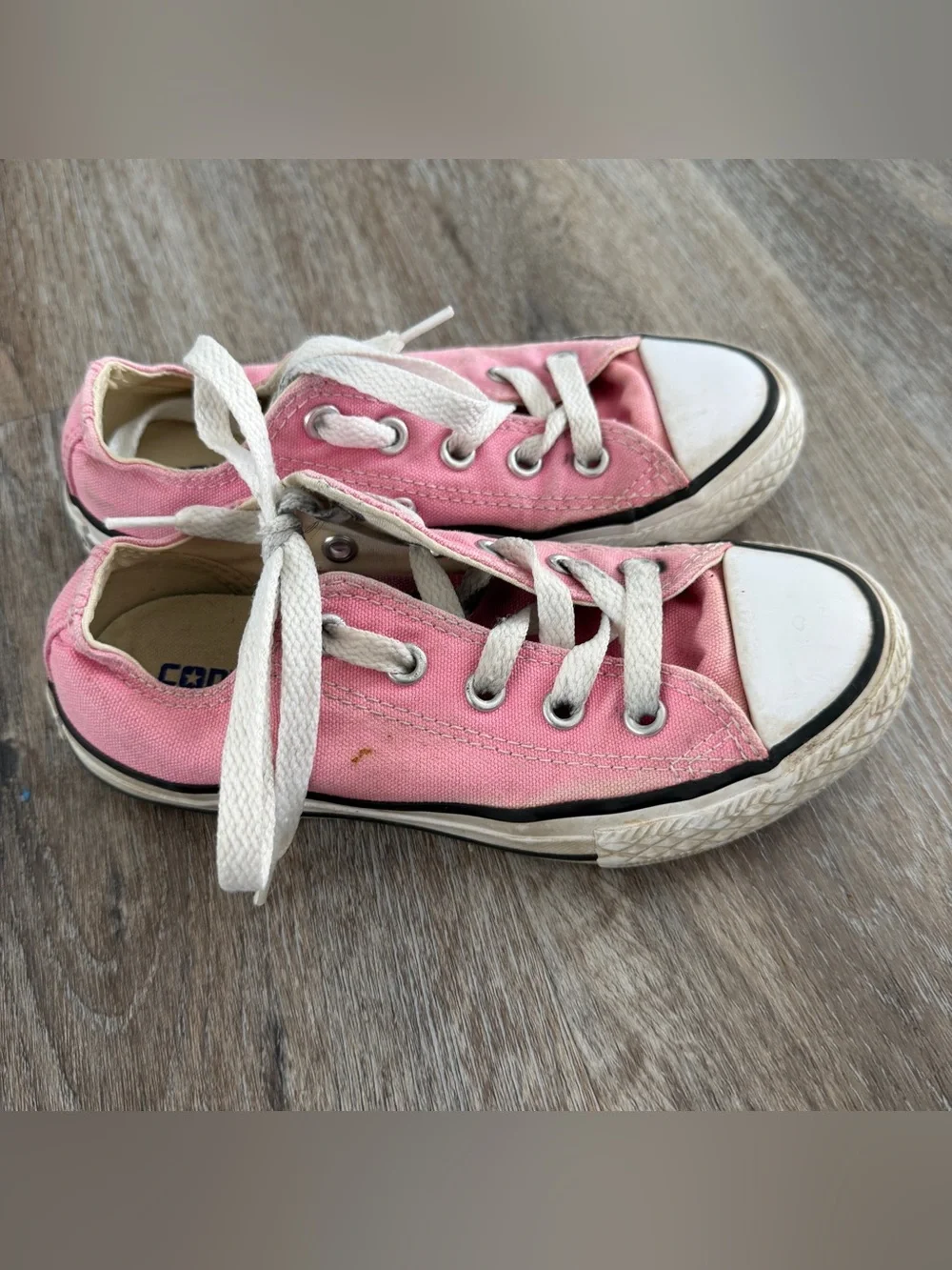 Converse Kids' Pink Low-Top Canvas Sneakers